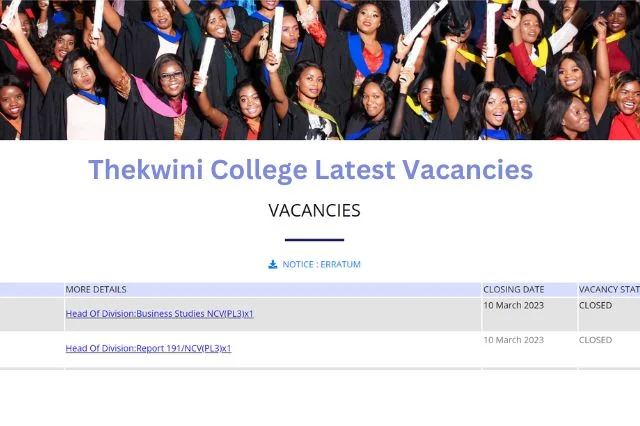 How to Apply for Thekwini College Vacancies: A Step-by-Step Guide