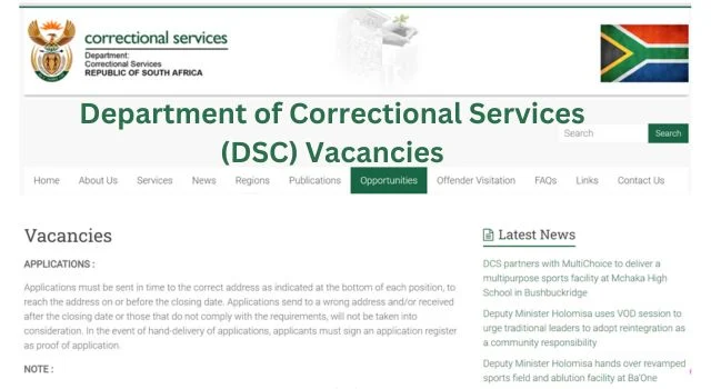 How to Apply for a Department of Correctional Services Position
