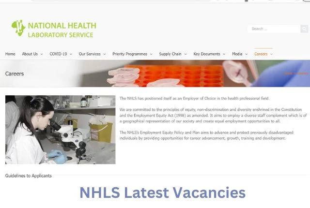 How to Apply for a Job at the National Health Laboratory Service (NHLS)