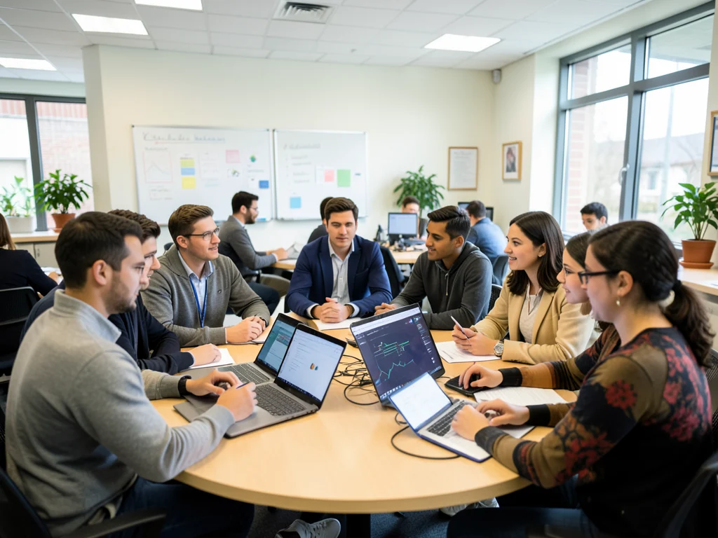 Academics and students collaborating on research at the intersection of technology, society, politics, and culture.