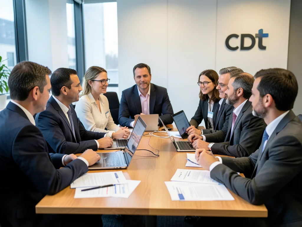 Academics and policy experts collaborating on technology and society issues.
