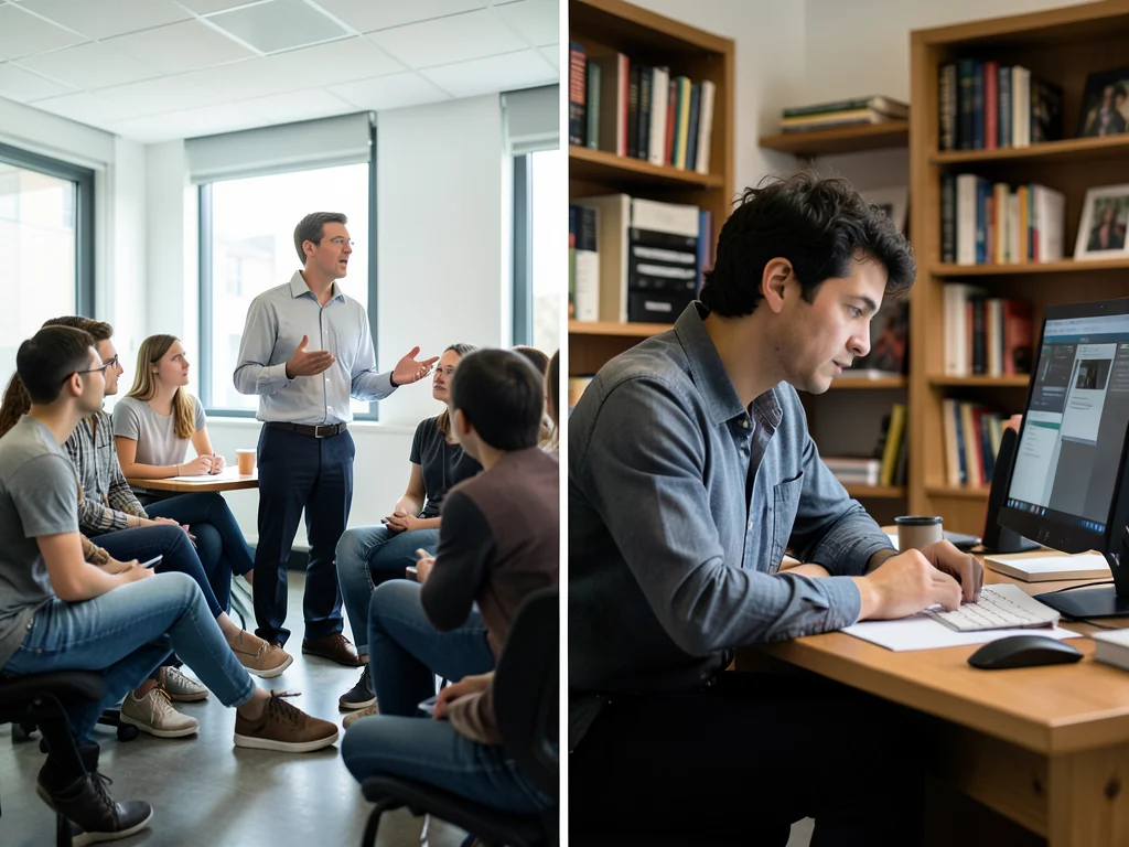 Illustration of teaching and research activities within the fellowship.