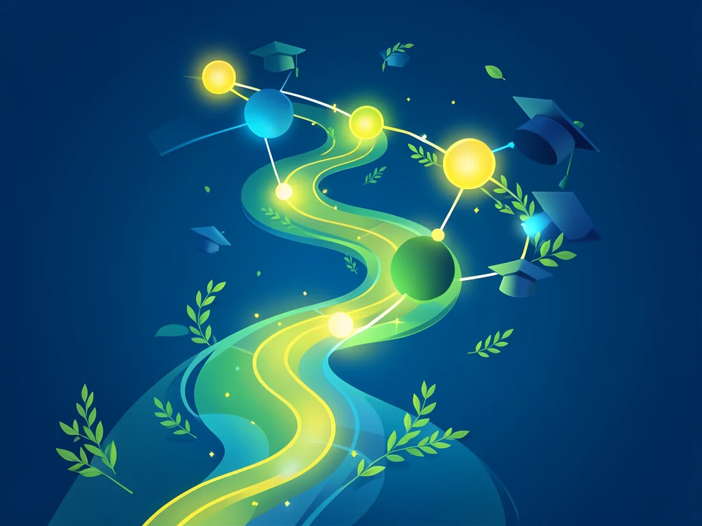 Abstract guide for applying to an ELRC internship, showing a path of steps for graduates.