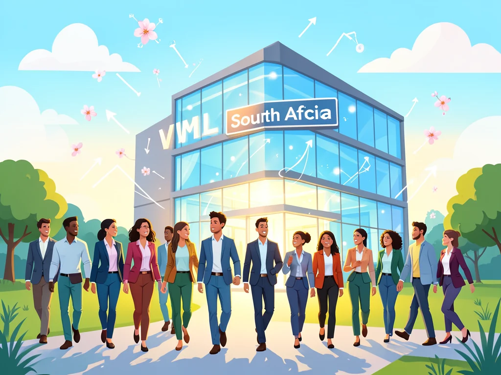 Young professionals approaching VML South Africa office for internship opportunities.