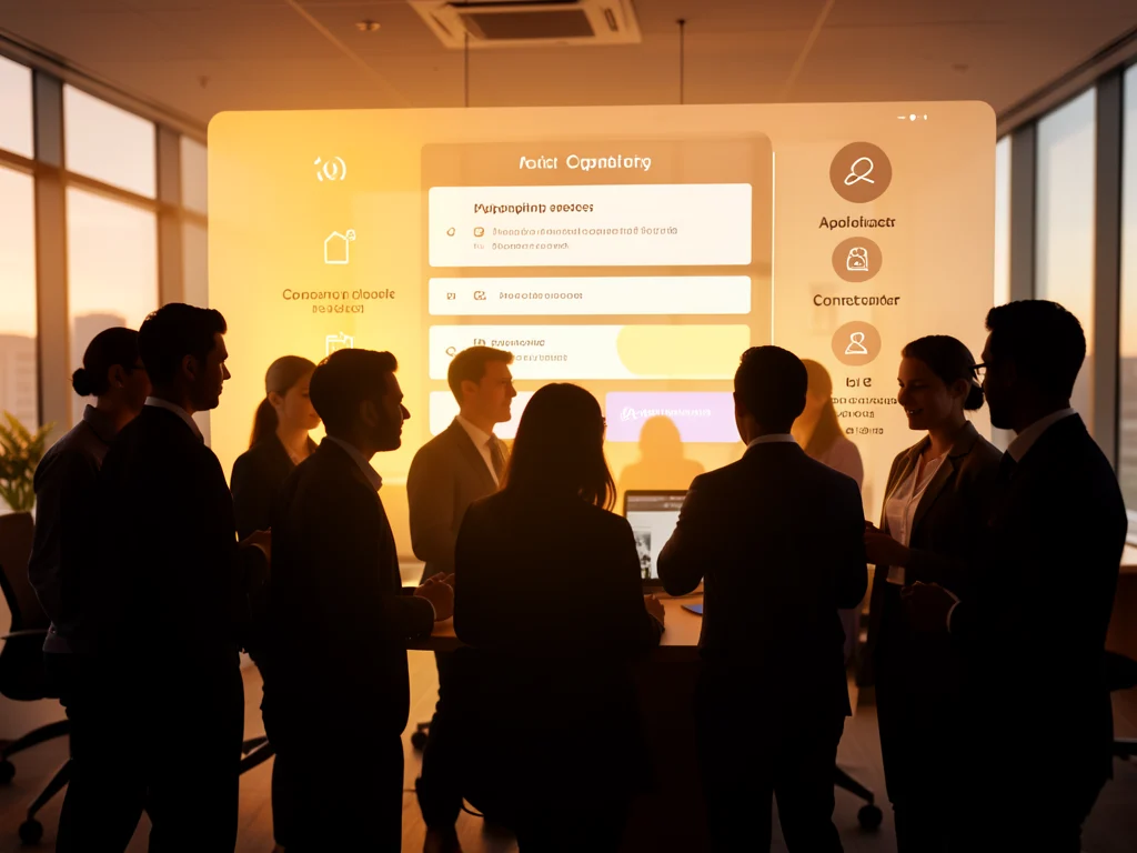 Young professionals applying for internships at a customer contact center.