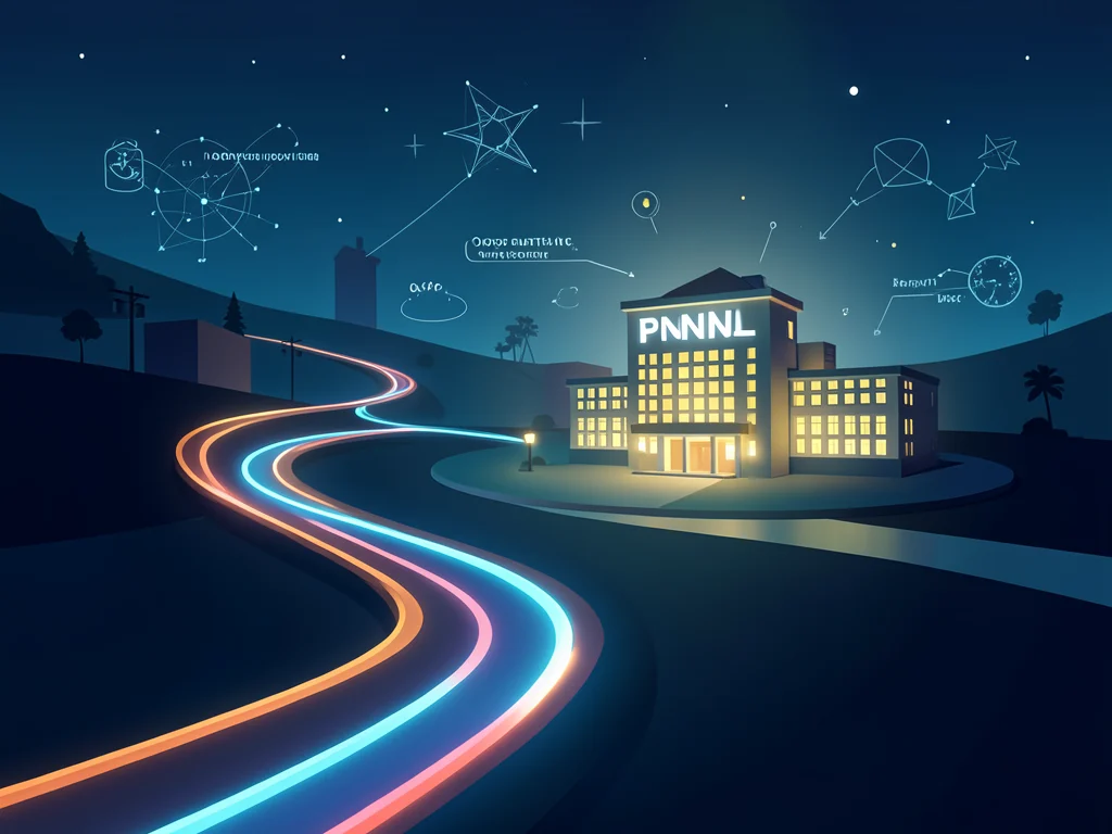 Abstract image symbolizing scientific opportunity and advancement at PNNL.
