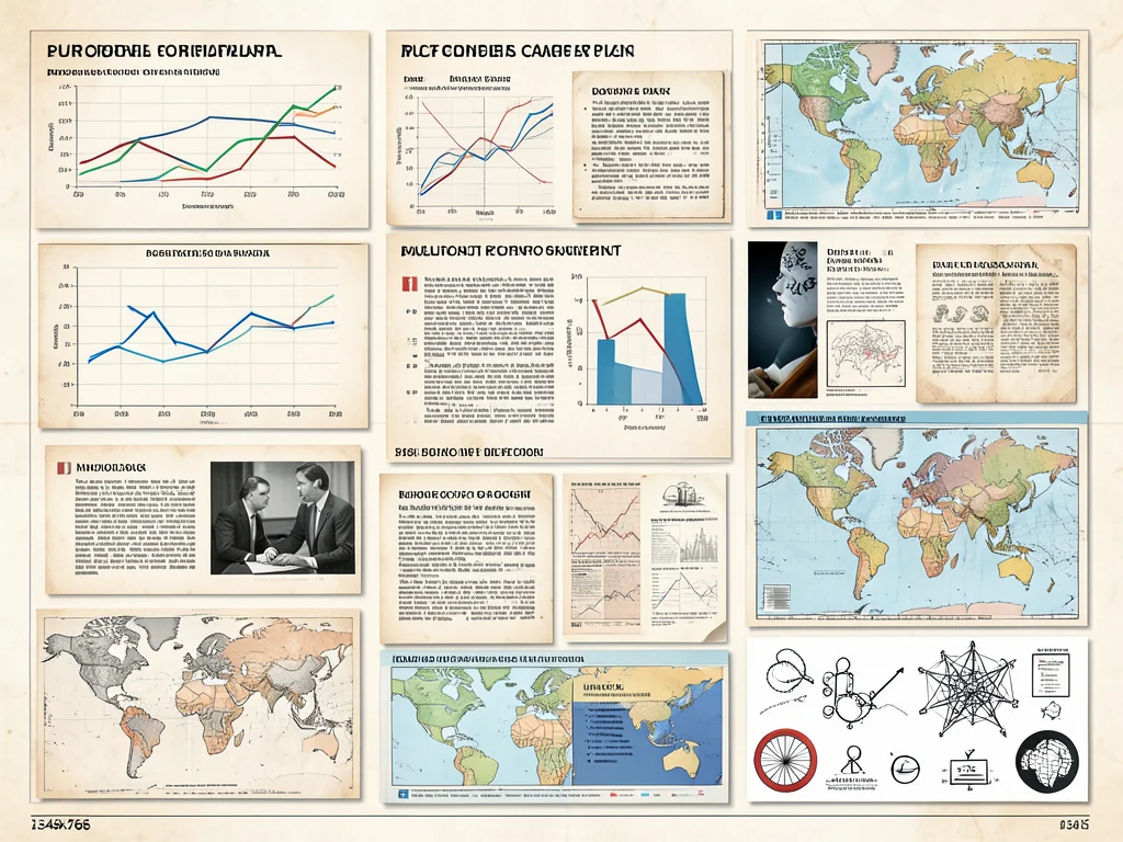 Collage of symbols representing diverse academic fields relevant to public policy.