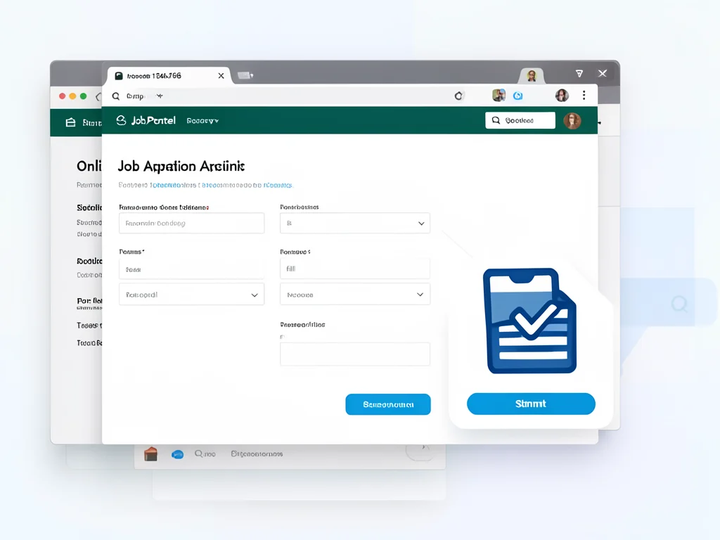 Online job application process for remote positions.