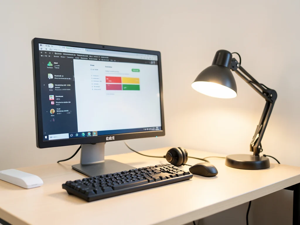 A dedicated and well-equipped home office workspace for remote work.