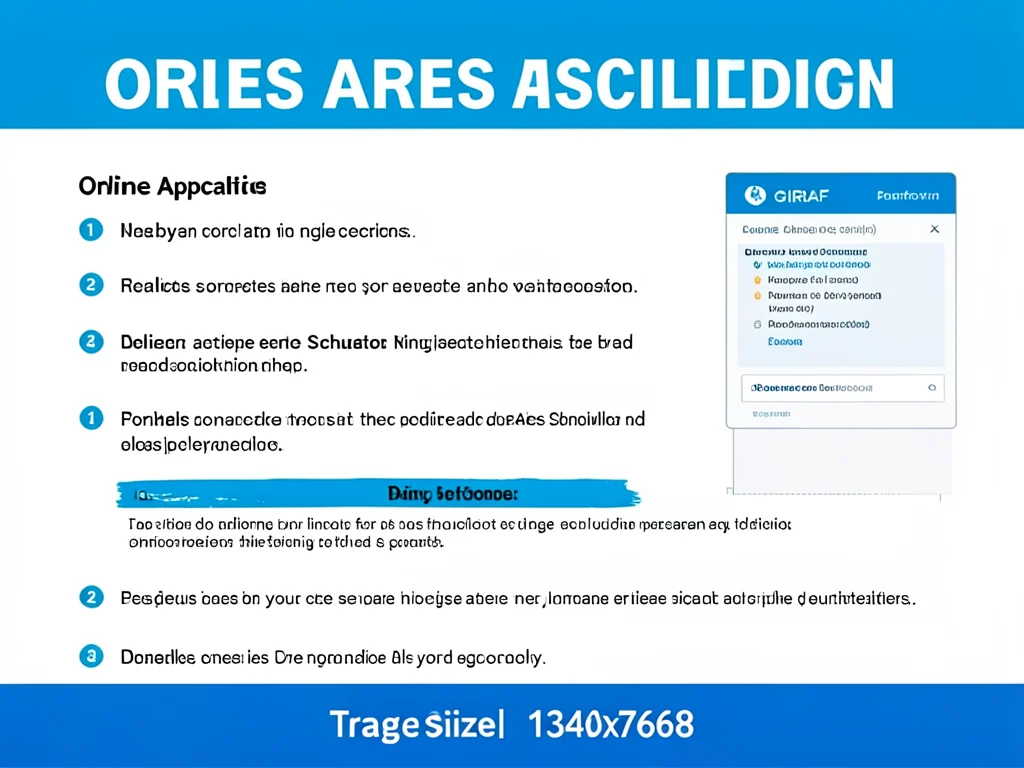 Visual guide to the ARES Scholarship online application process.