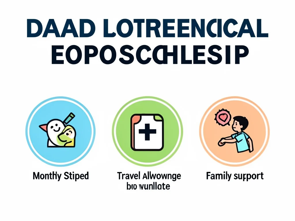 Financial benefits breakdown of the DAAD EPOS Scholarship.