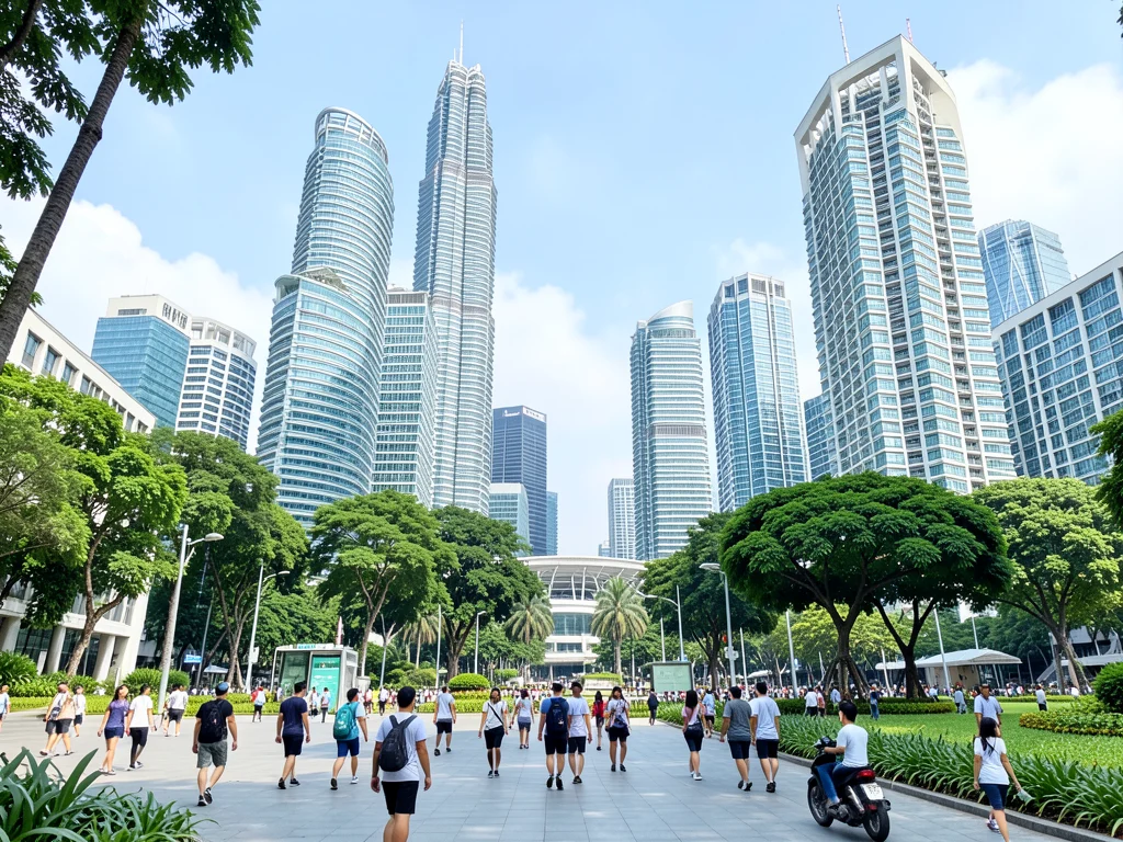 The modern and green campus of the National University of Singapore (NUS), a leading institution in Asia.