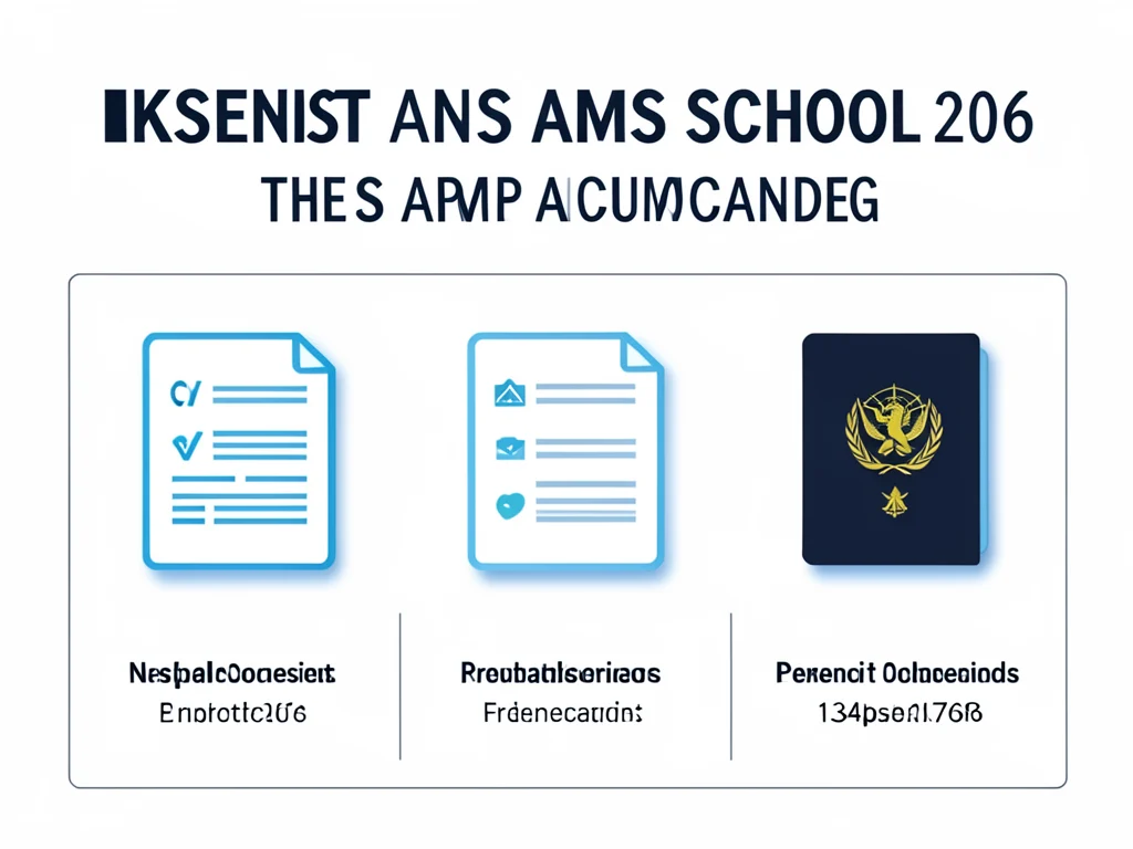 List of required documents for the KAUST AMS School 2026 application.