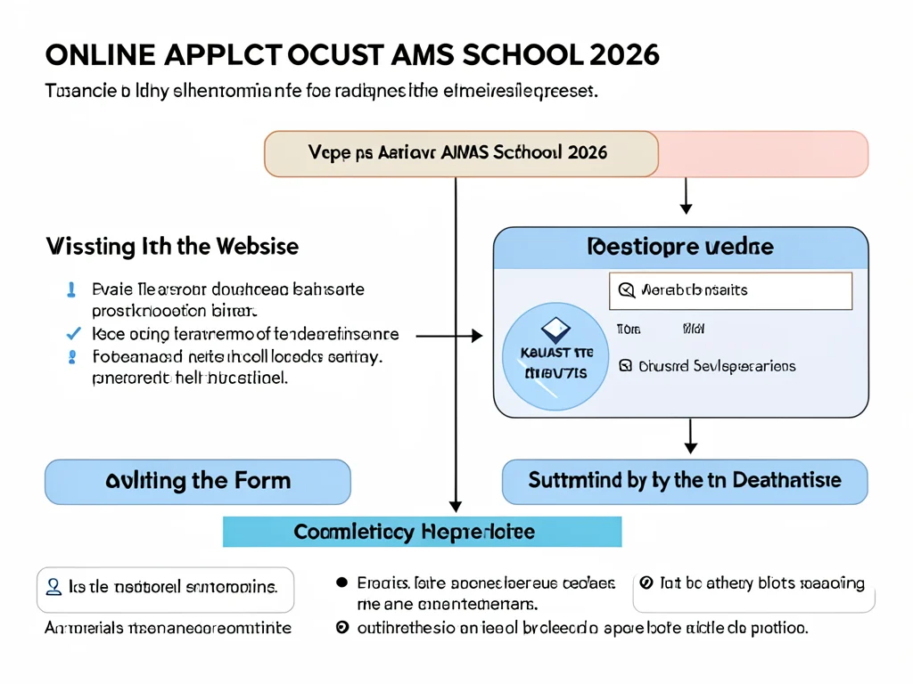Visual guide to the online application process for the KAUST AMS School 2026.