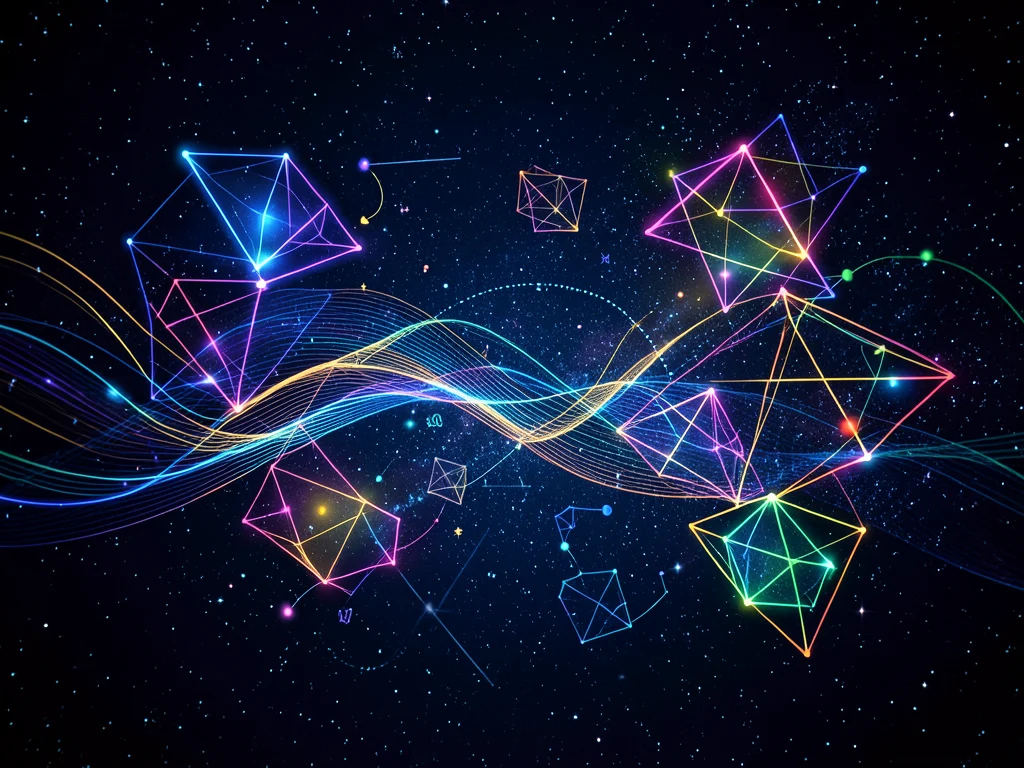 Applied math and computational science exploration with abstract geometric and data visuals.