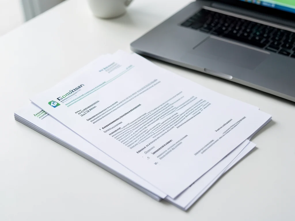 Collection of required documents for the CGI scholarship application.