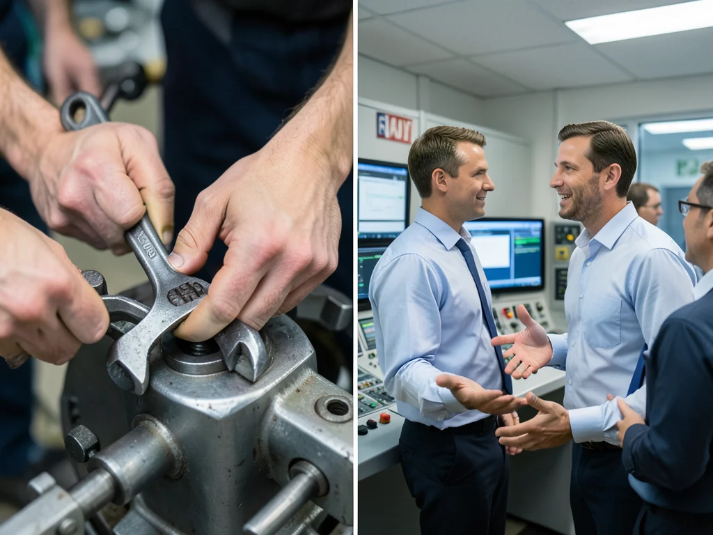 Developing technical skills with hand tools and effective communication in an industrial setting.