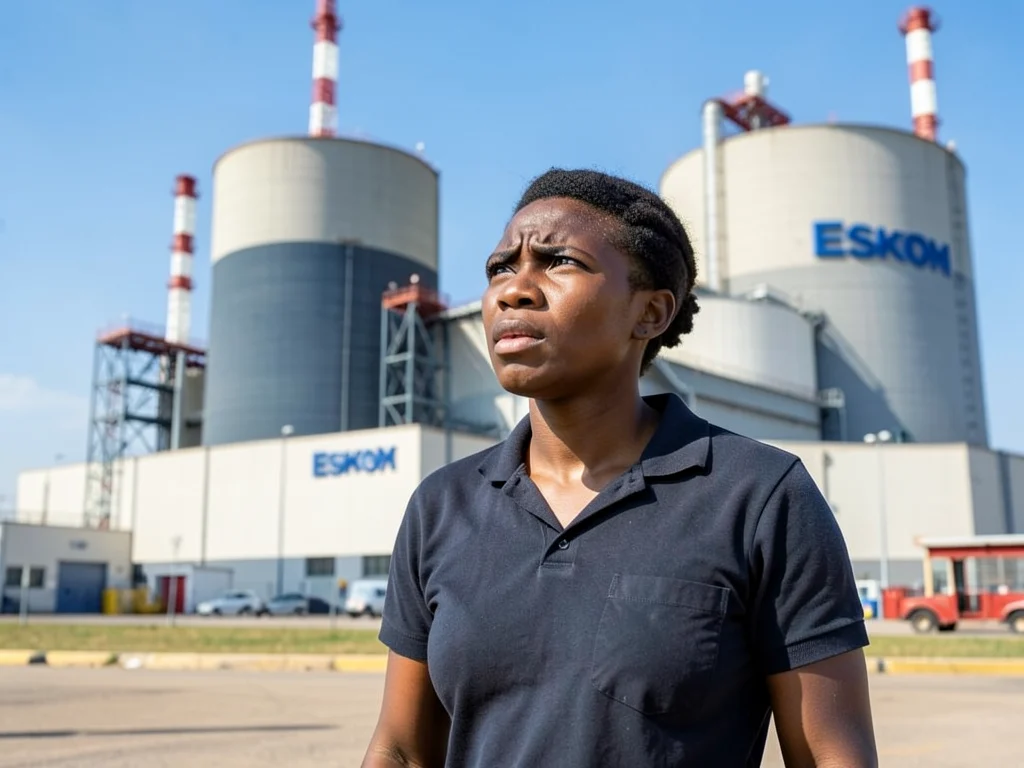 A young person aspiring to a career in the energy sector with Eskom.