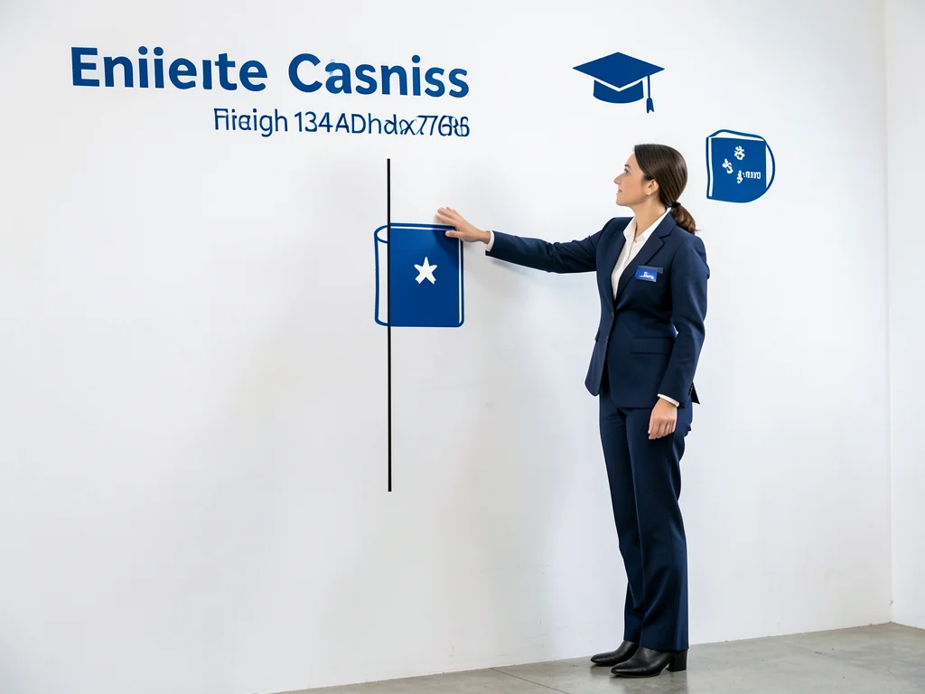 Visual representation of height and educational requirements for cabin crew.