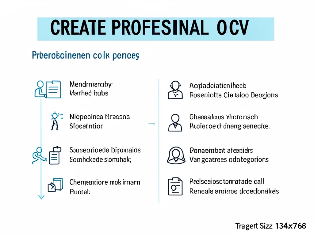 Visual guide for creating a professional CV.