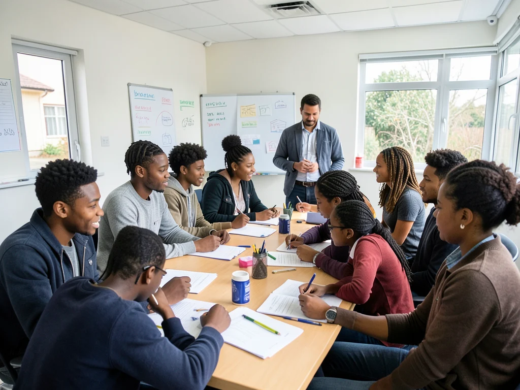 Young graduates engaged in a skills development workshop as part of the GIBB YES Programme.