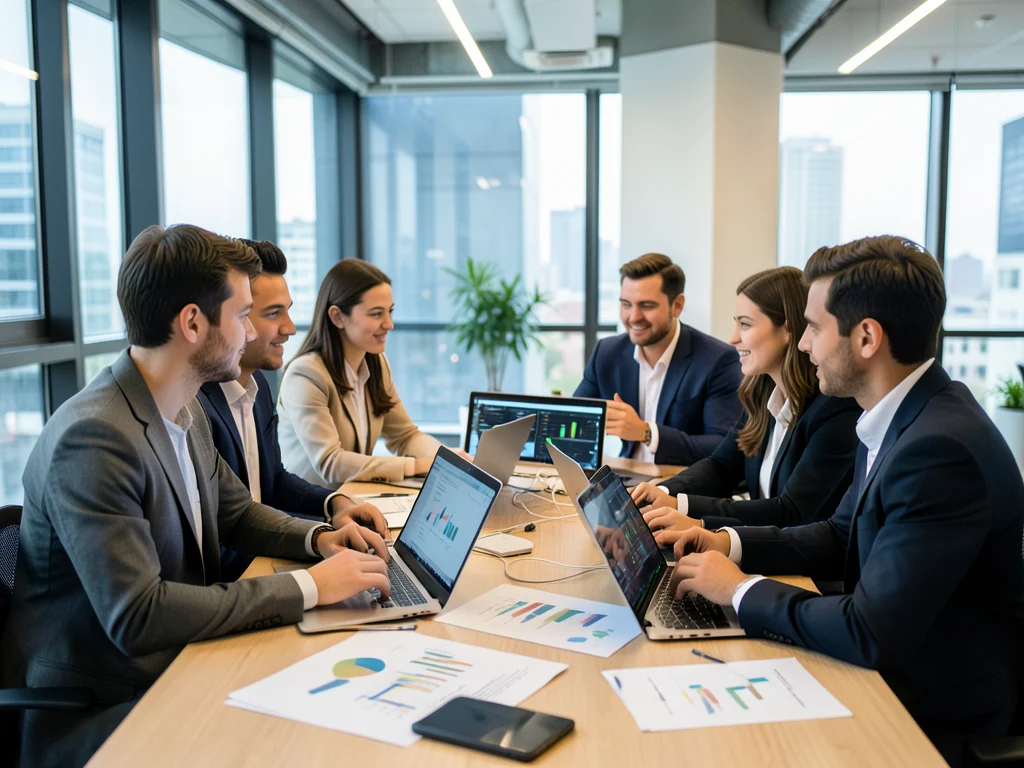 Young professionals engaged in a collaborative session focused on data, AI, and engineering.