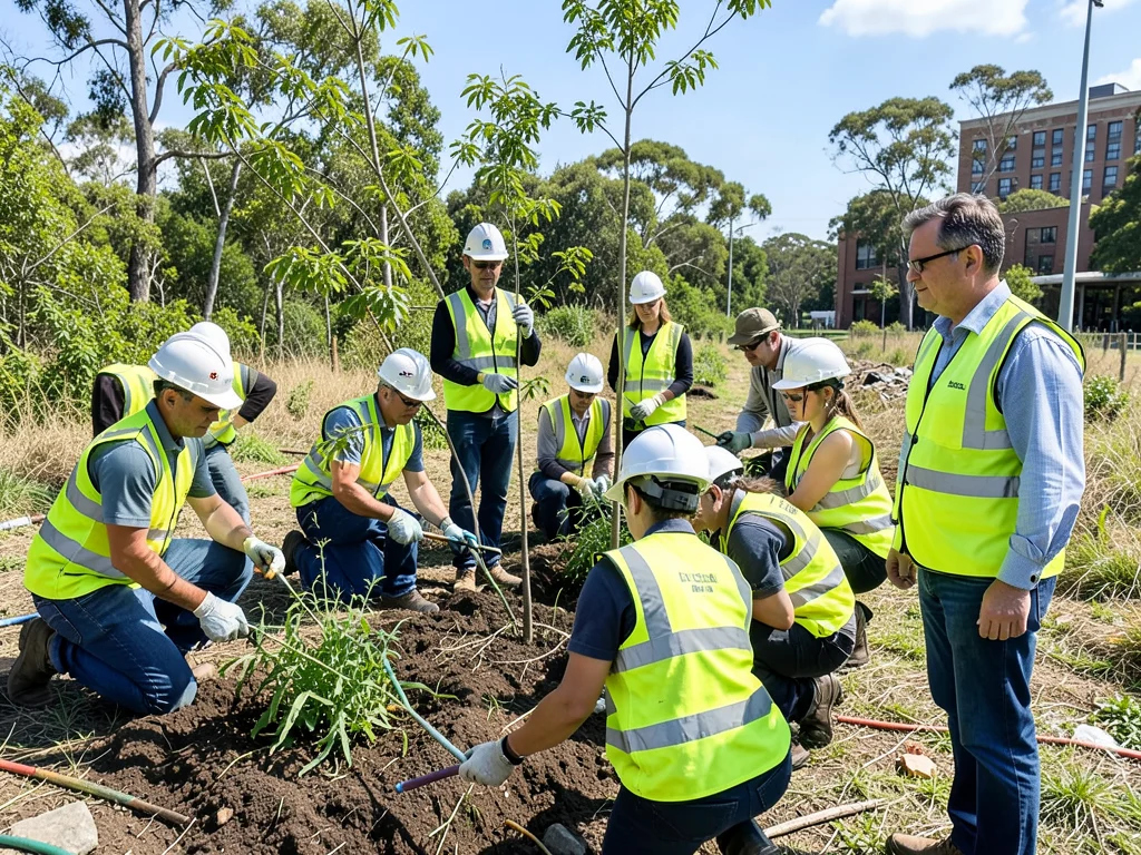 Interns engaged in environmental fieldwork for the City of Johannesburg.