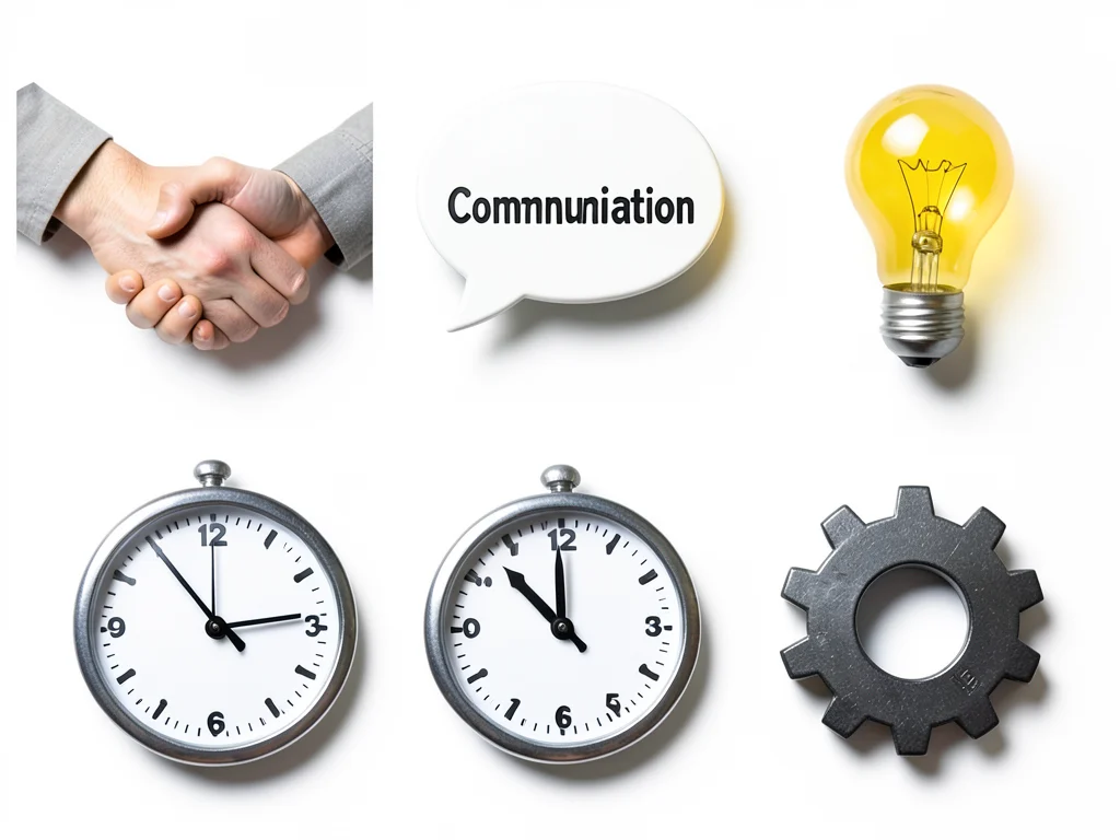 Icons symbolizing essential skills for the internship.