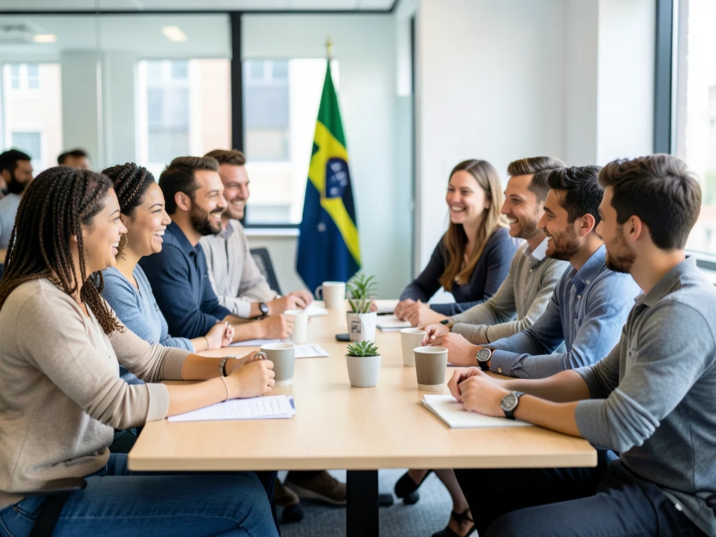 Young professionals participating in an internship program in South Africa.