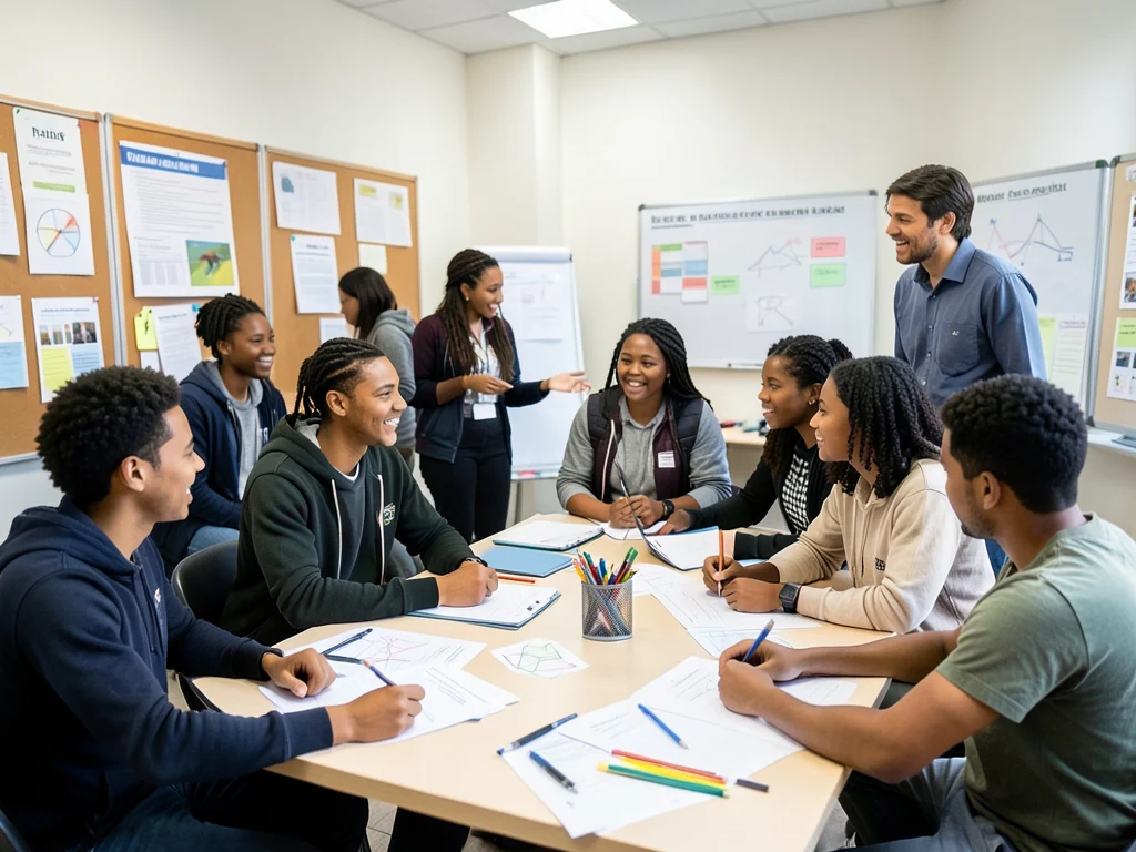 Young graduates engaged in a skills development workshop as part of the GIBB YES Programme.