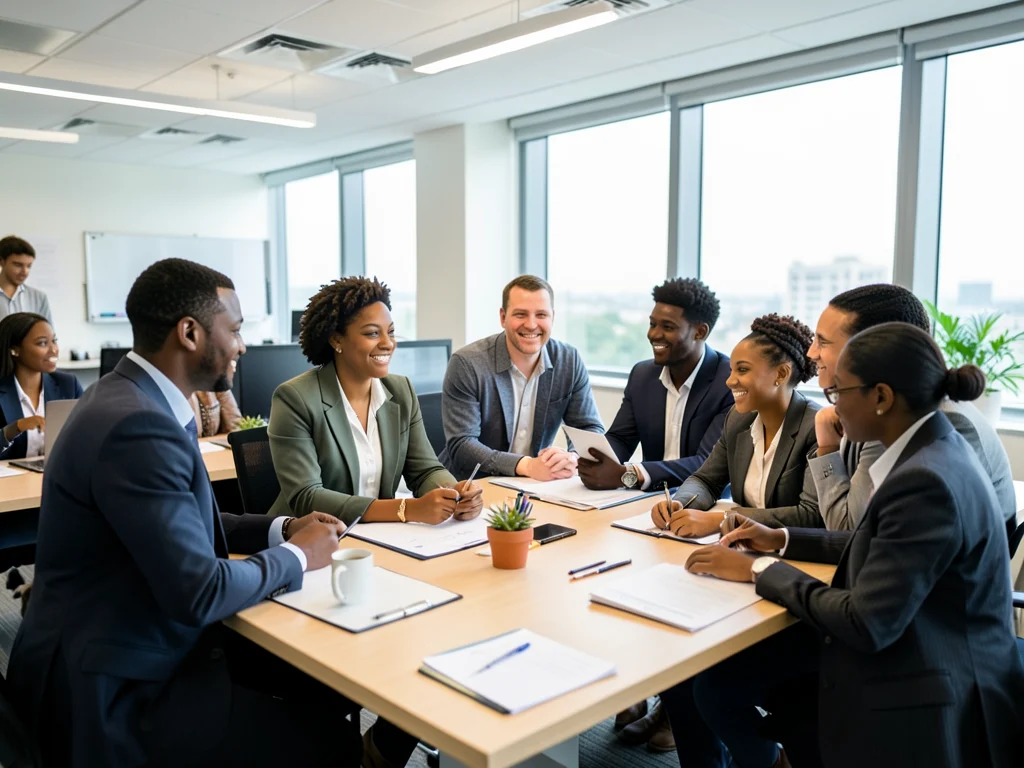 Young professionals working together in an office, representing the GIBB YES Programme.