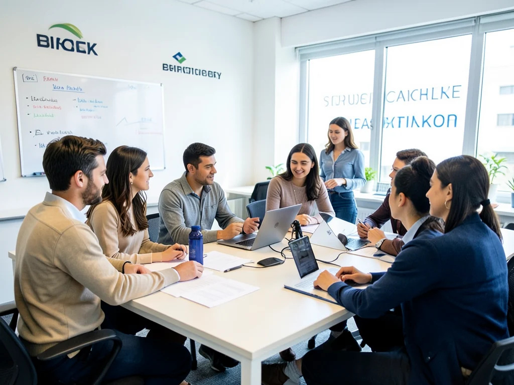 Graduates participating in a structured development program.