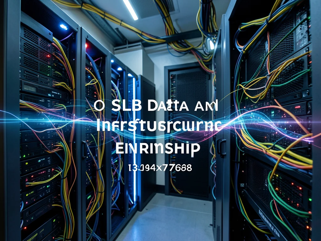 Data center infrastructure and abstract data flow.