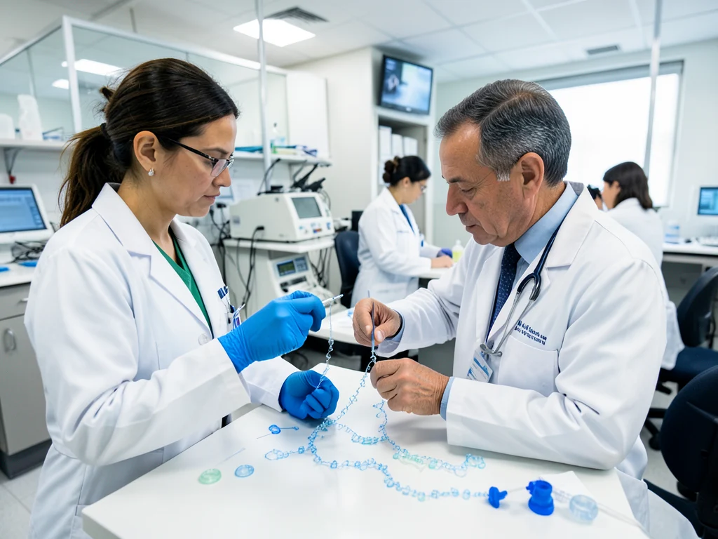 Medical researchers in a laboratory.