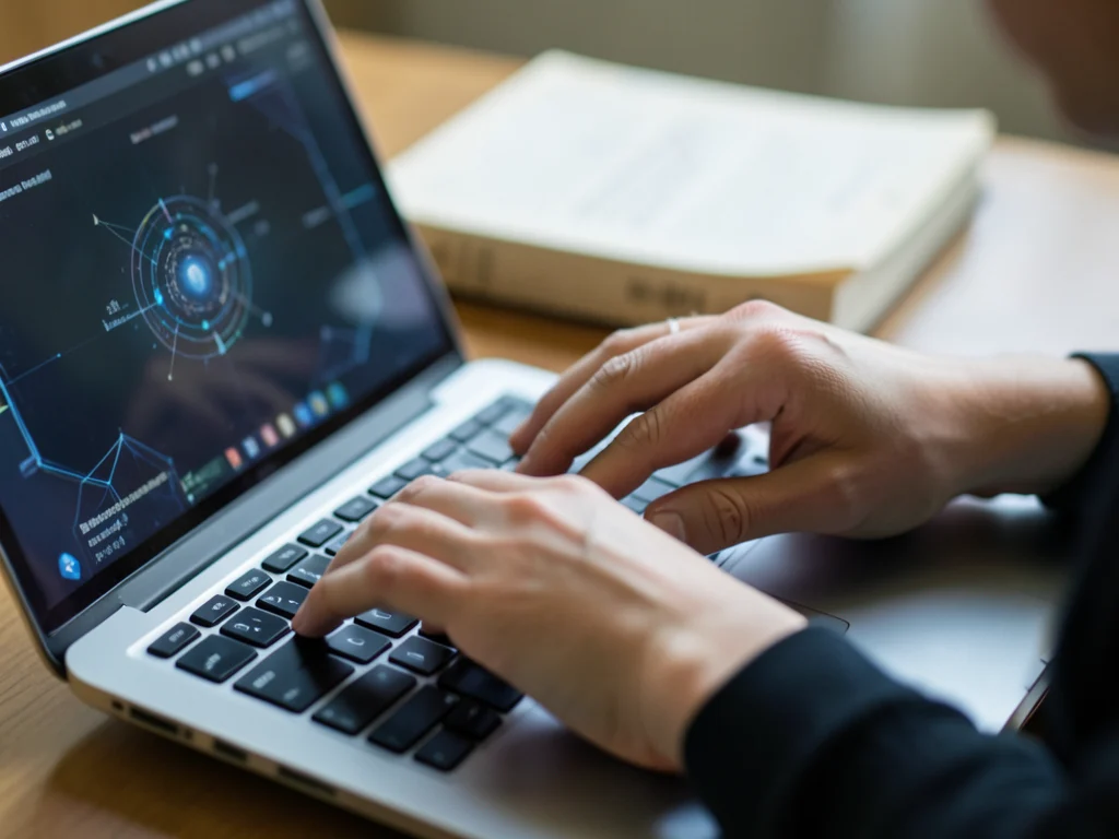 Applicant completing the online application for the Law & AI fellowship.