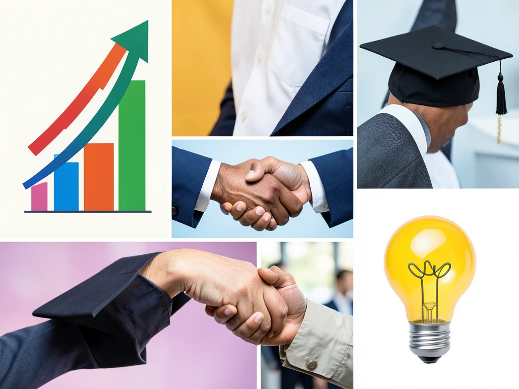 Visual representation of business and career growth opportunities.