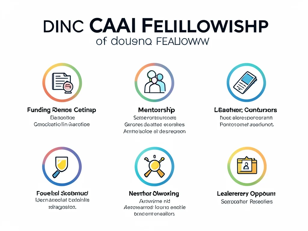 Infographic detailing the benefits of the CAAI AI Fellowship.