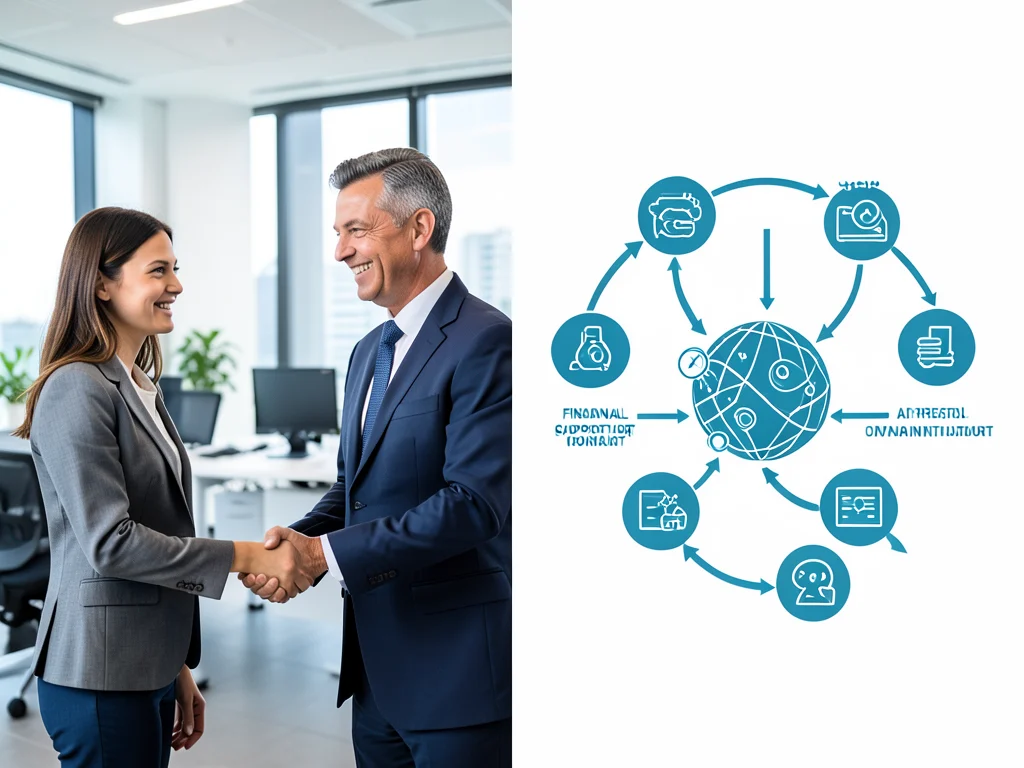 Visual representation of mentorship and financial support offered by the fellowship.