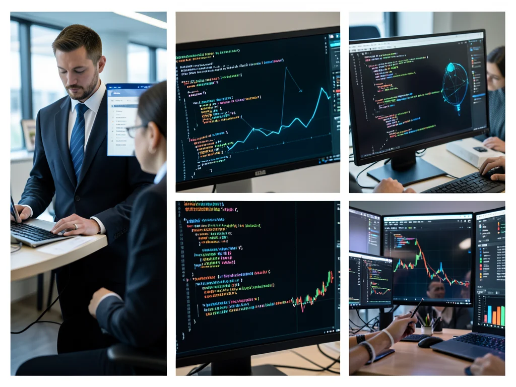Examples of AI applications in law, coding, and finance.