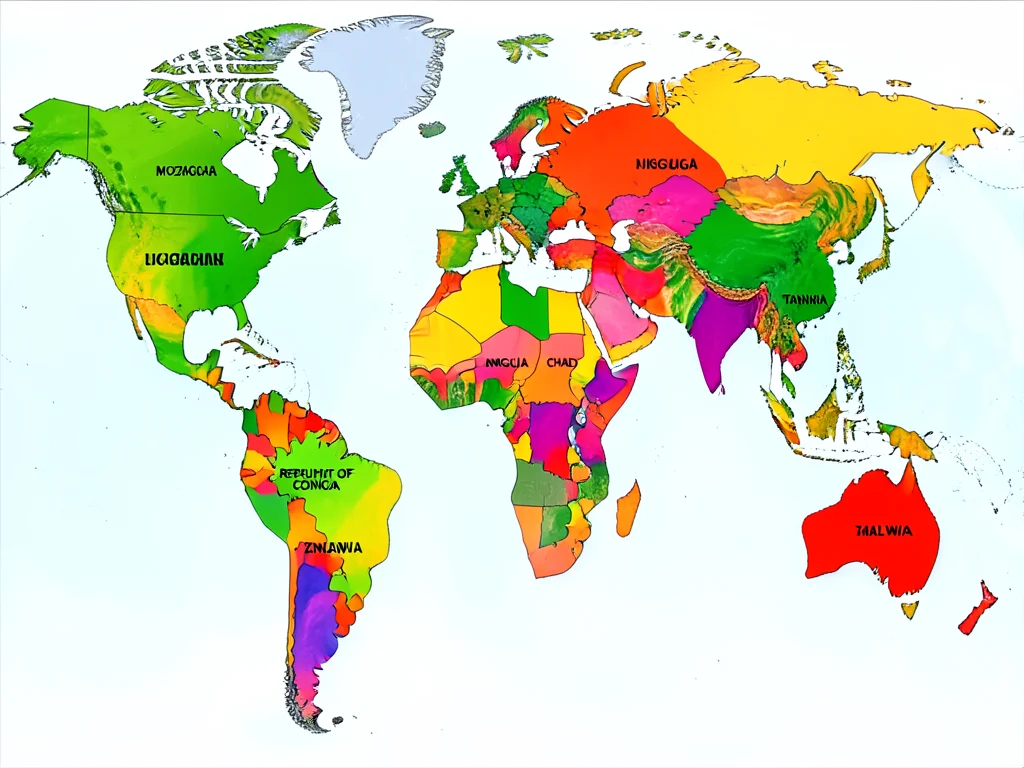 Map of Africa showing eligible countries for the program.