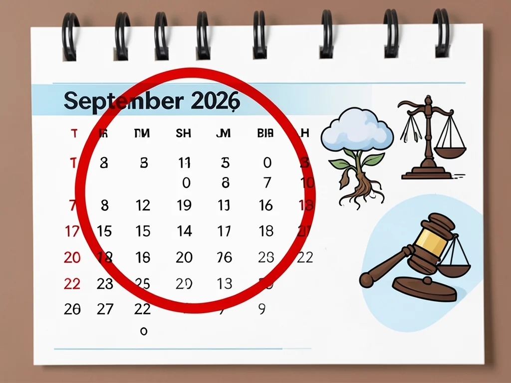 Calendar marking the application deadline for the program.