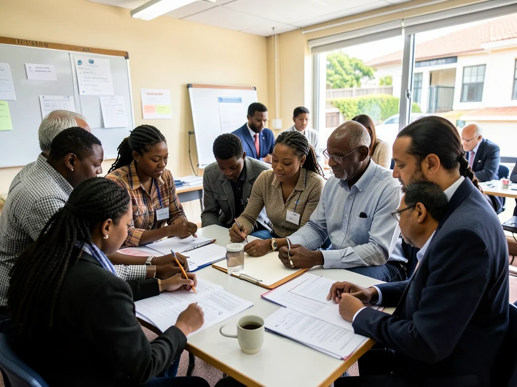 Graduates participating in a municipal internship program.