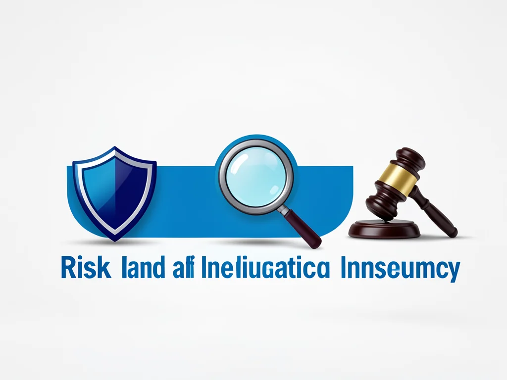 Visual representation of risk and compliance concepts in the insurance sector.