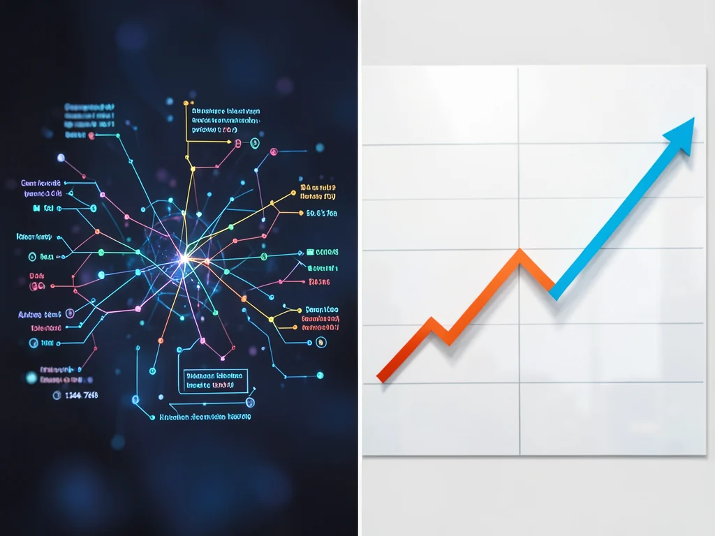 Visual representation of AI product development and business growth.