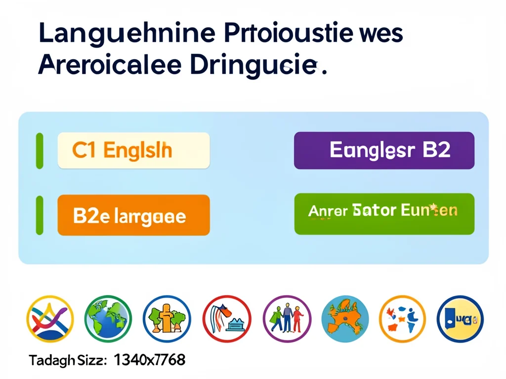 Language proficiency level indicators for English and another EU language.