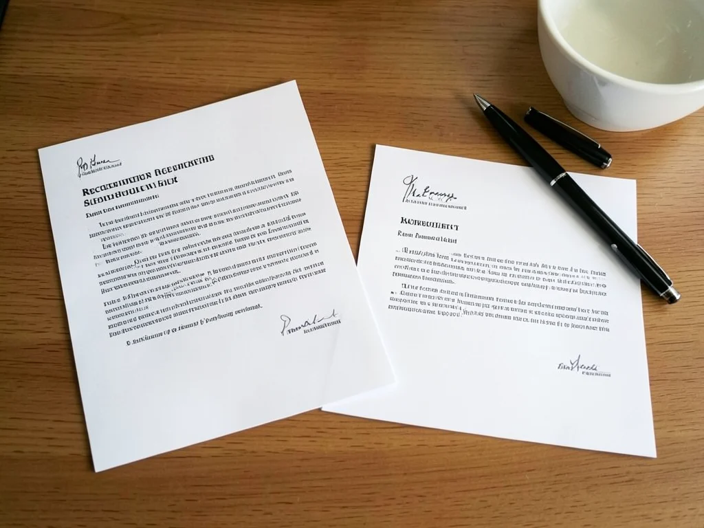 Two letters of recommendation for a fellowship application.