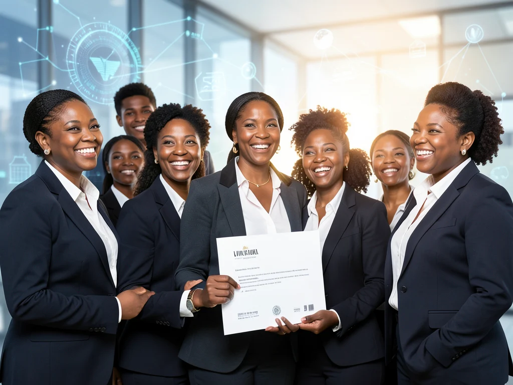 Graduates of the AI security fellowship celebrating their achievement.