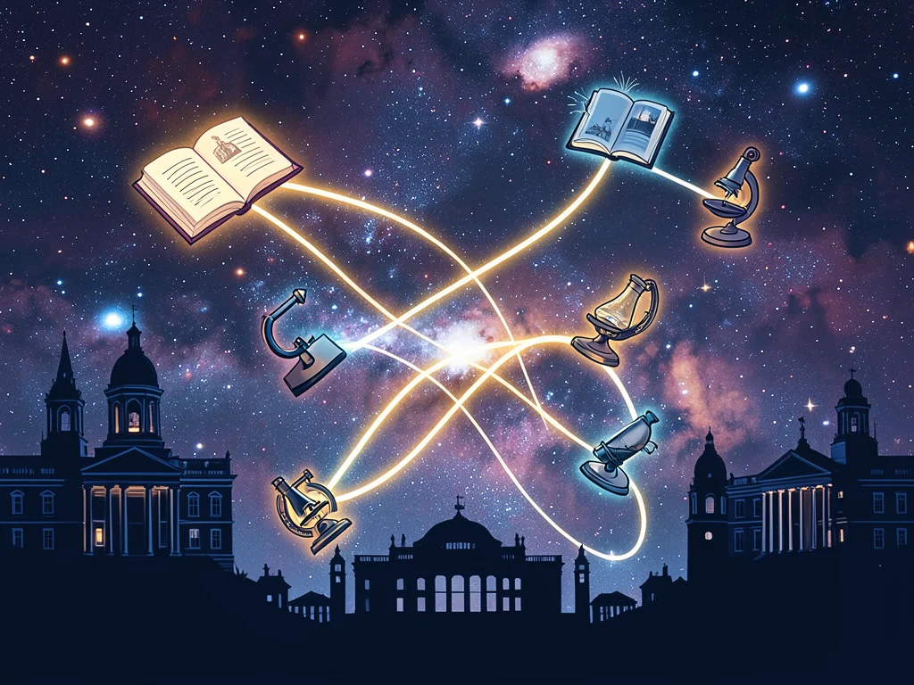 Abstract image symbolizing academic fellowship and research opportunities.