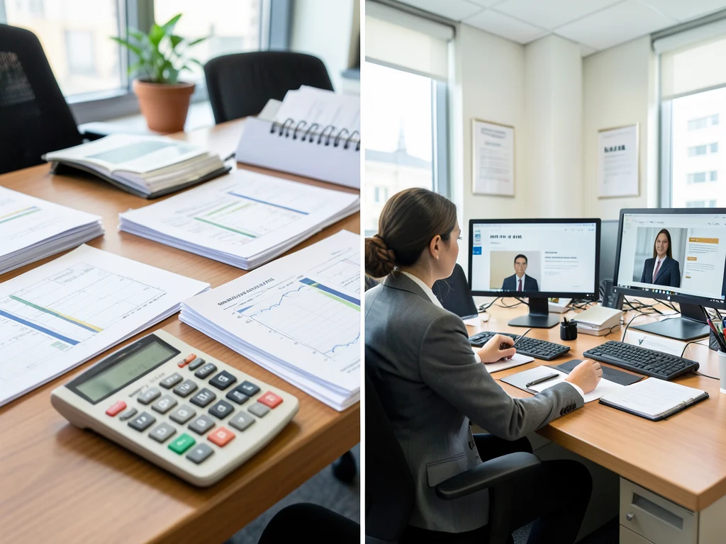 Visual representation of Finance Administrator and Human Resources roles.