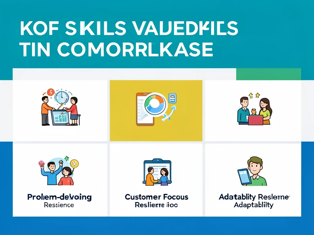 Infographic illustrating essential soft skills for workplace success.